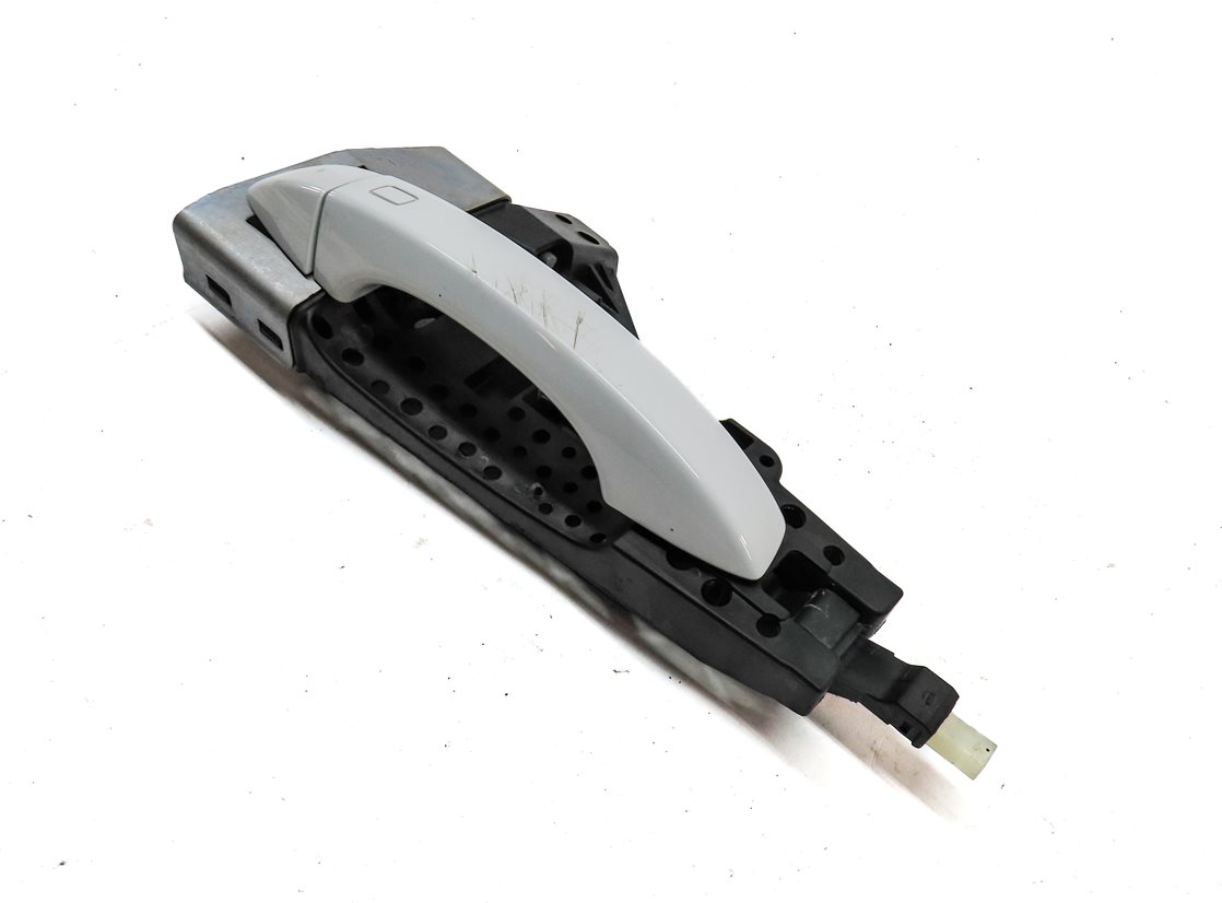 Thumbnail 3: 17-20 AUDI Q7 (4M) FRONT LEFT DRIVER KEYLESS EXTERIOR DOOR HANDLE (White)