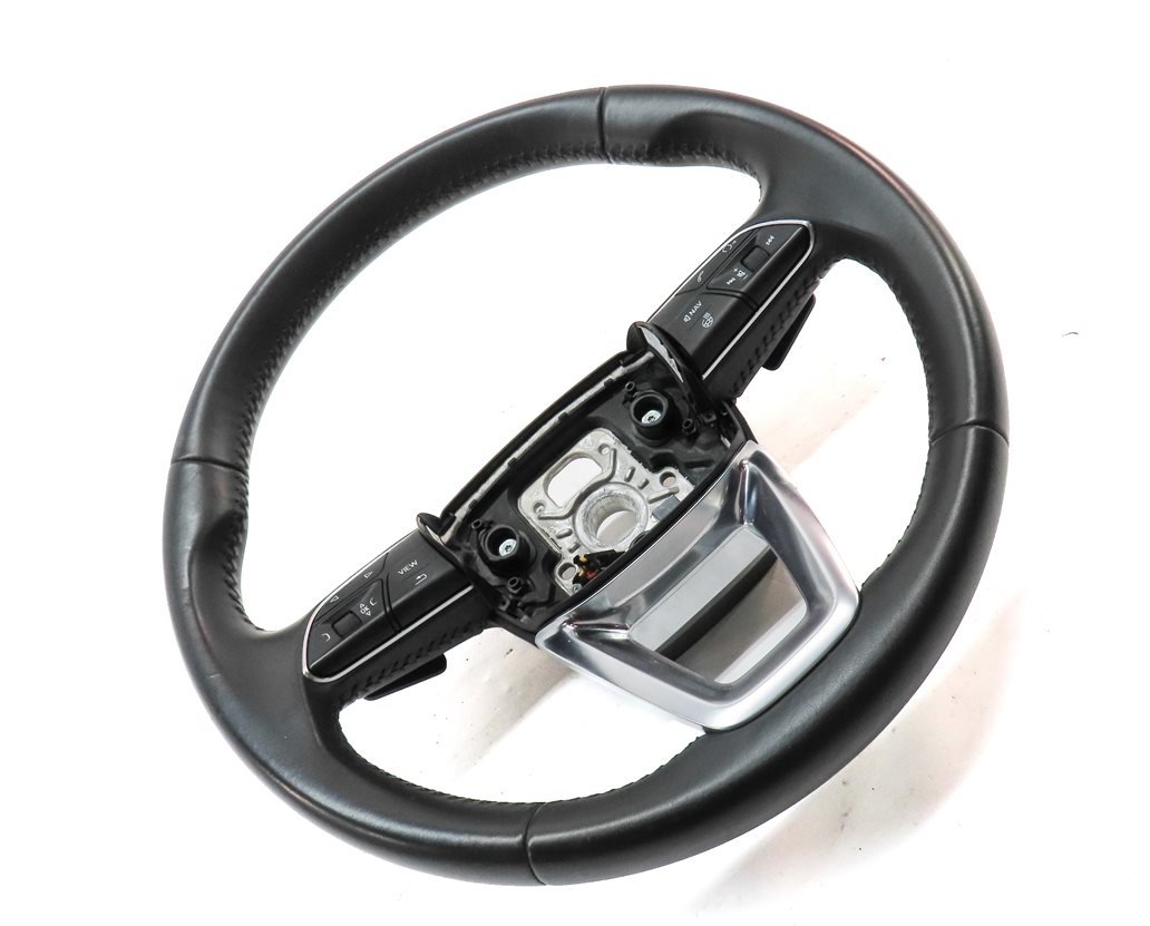 Thumbnail 3: 17-19 AUDI Q7 (4M) 3-SPOKE PADDLE SHIFT STEERING WHEEL w/ SWITCHES (SOUL BLACK)