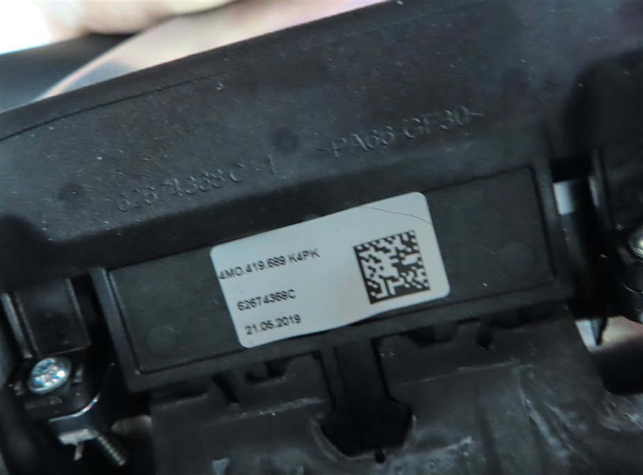Thumbnail 7: 17-19 AUDI Q7 (4M) 3-SPOKE PADDLE SHIFT STEERING WHEEL w/ SWITCHES (SOUL BLACK)
