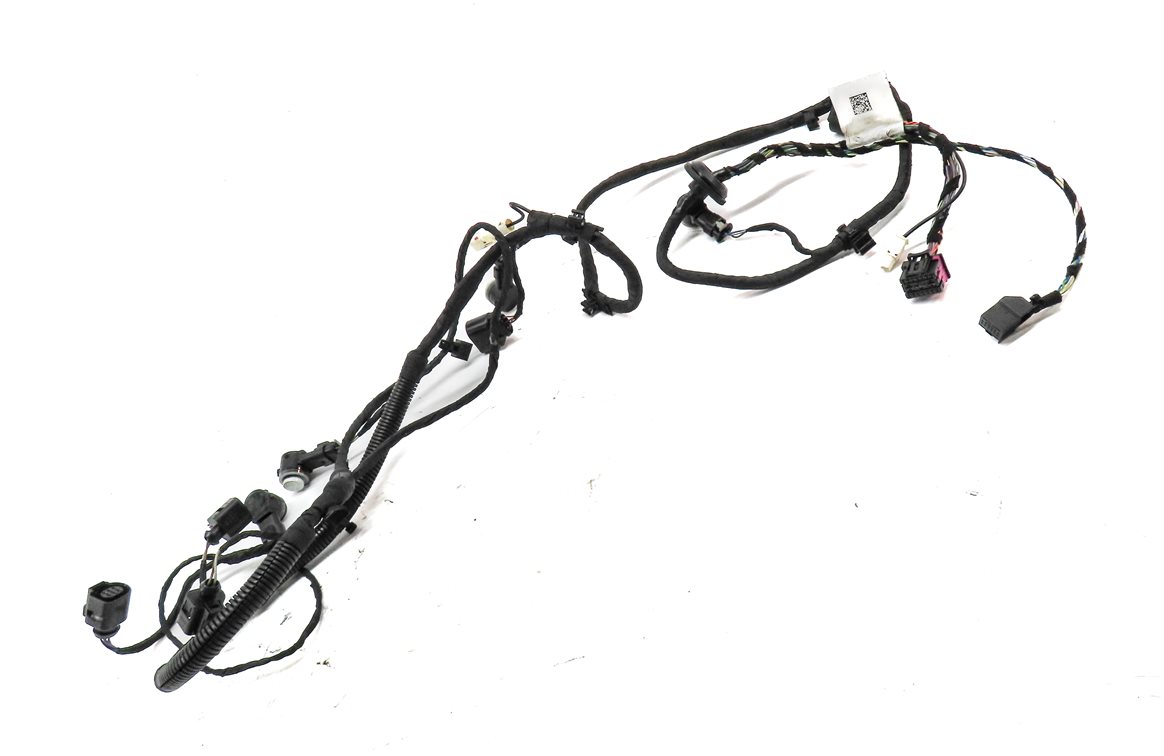 Thumbnail 3: 2016 PORSCHE MACAN (95B) REAR PDC PARK ASSIST SENSOR SET w/ HARNESS (White)