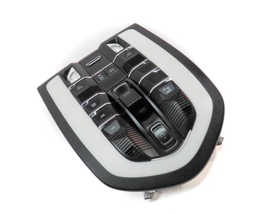 Thumbnail 3: 2016 PORSCHE MACAN (95B) FRONT DOMELIGHT COURTESY DOME MAP LIGHT LAMP (BLACK)