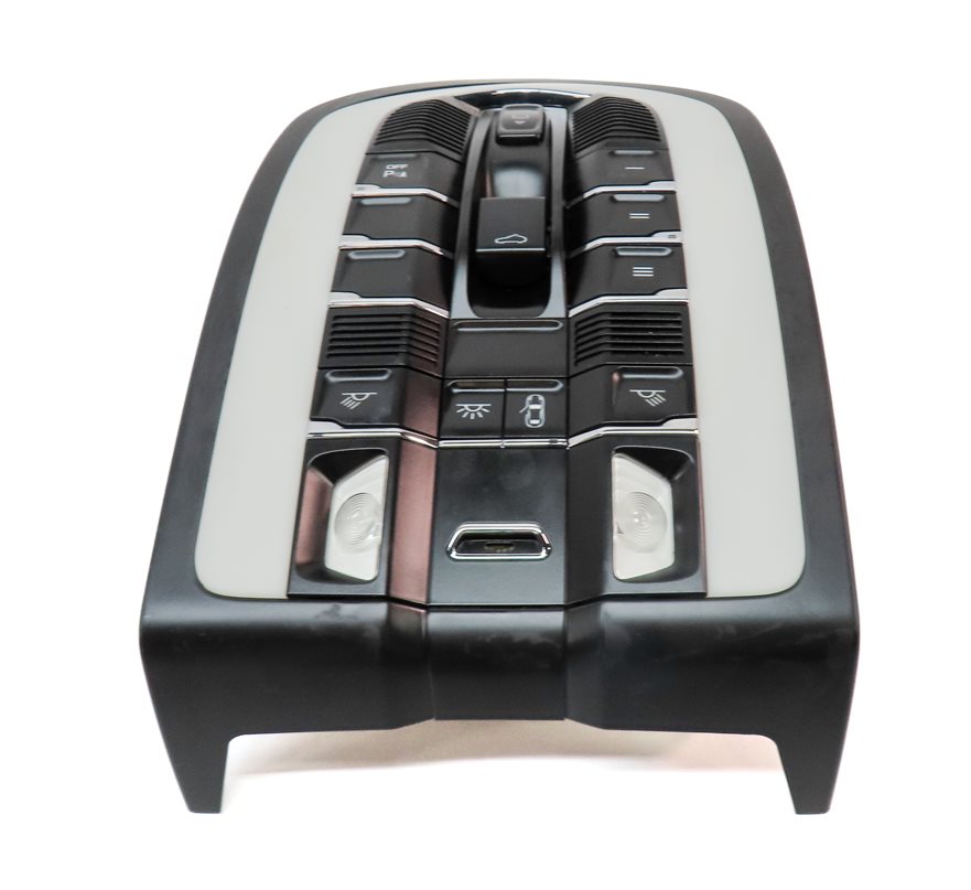 Thumbnail 4: 2016 PORSCHE MACAN (95B) FRONT DOMELIGHT COURTESY DOME MAP LIGHT LAMP (BLACK)
