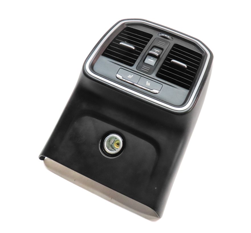 Thumbnail 1: 2016 PORSCHE MACAN (95B) REAR CENTER CONSOLE HEATER A/C AIR VENT & TRIM (BLACK)