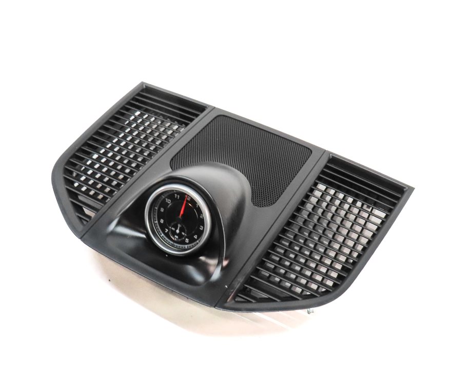 2016 PORSCHE MACAN (95B) FRONT CENTER DASH UPPER TRIM & ANALOG CLOCK