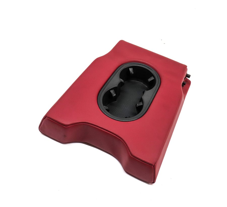 2015-2021 PORSCHE MACAN (95B) REAR SEAT CENTER CONSOLE ARMREST CUP HOLDER (Red)