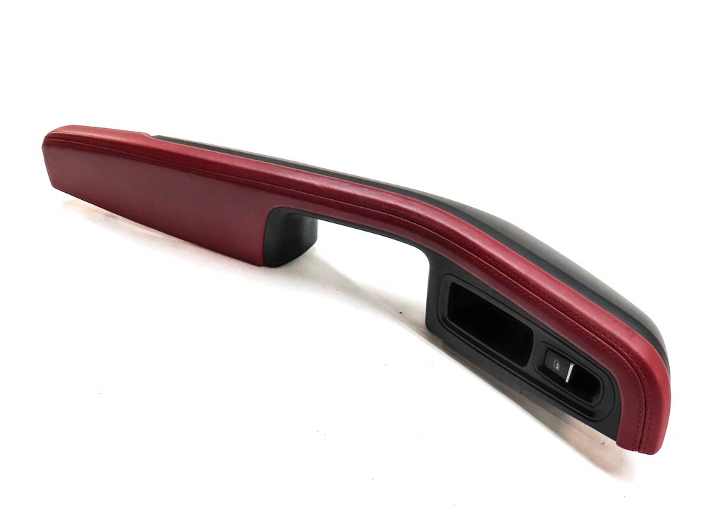 Thumbnail 1: 2015-2018 PORSCHE MACAN (95B) FRONT RIGHT PASSENGER DOOR ARMREST ARM REST (Red)