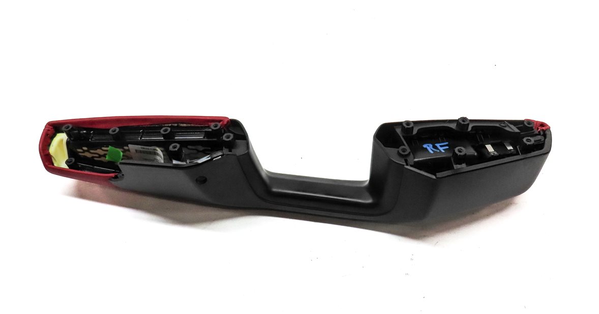 Thumbnail 5: 2015-2018 PORSCHE MACAN (95B) FRONT RIGHT PASSENGER DOOR ARMREST ARM REST (Red)