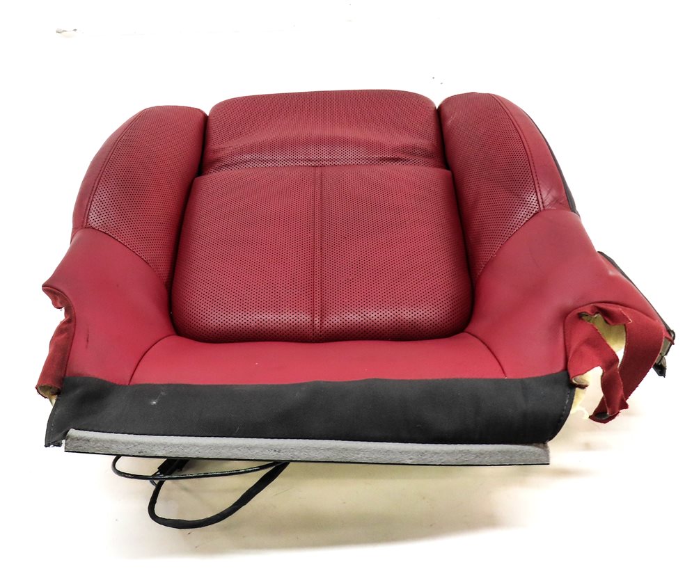 Thumbnail 4: 2015-2018 MACAN (95B) FRONT RIGHT PASSENGER BOTTOM VENT SPORT SEAT CUSHION (Red)