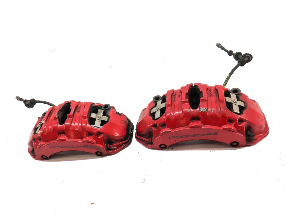 Thumbnail 2: 15-18 MACAN S (95B) FRONT LEFT & RIGHT BRAKE CALIPER SET-2 (I1LB - I1LF 13.77")