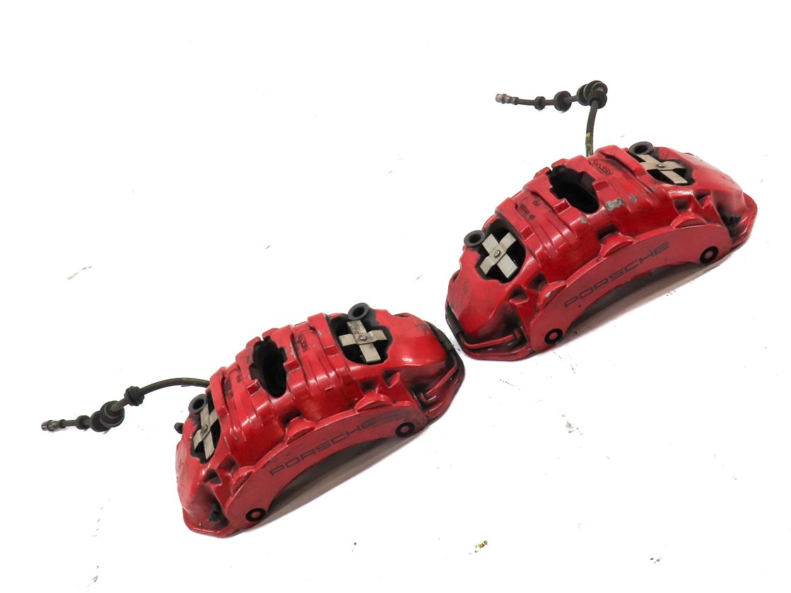 Thumbnail 3: 15-18 MACAN S (95B) FRONT LEFT & RIGHT BRAKE CALIPER SET-2 (I1LB - I1LF 13.77")