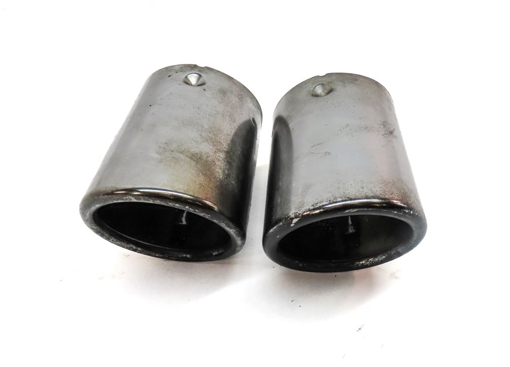 Thumbnail 2: 2013 BMW X3 (F25) REAR LEFT & RIGHT MUFFLER EXHAUST TRIM TIP SET (CHROME)