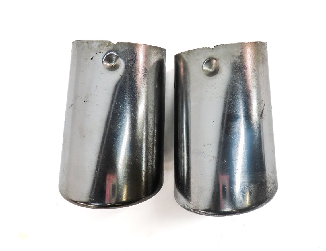 Thumbnail 4: 2013 BMW X3 (F25) REAR LEFT & RIGHT MUFFLER EXHAUST TRIM TIP SET (CHROME)