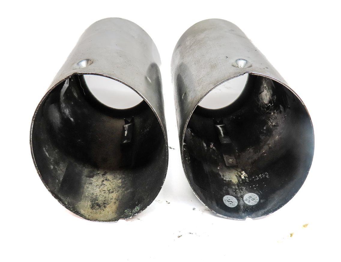 Thumbnail 6: 2013 BMW X3 (F25) REAR LEFT & RIGHT MUFFLER EXHAUST TRIM TIP SET (CHROME)