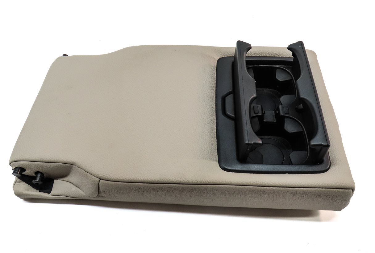Thumbnail 6: 11-17 BMW X3 (F25) REAR CENTER SEAT FOLD DOWN ARMREST CUP HOLDER (Oyster)