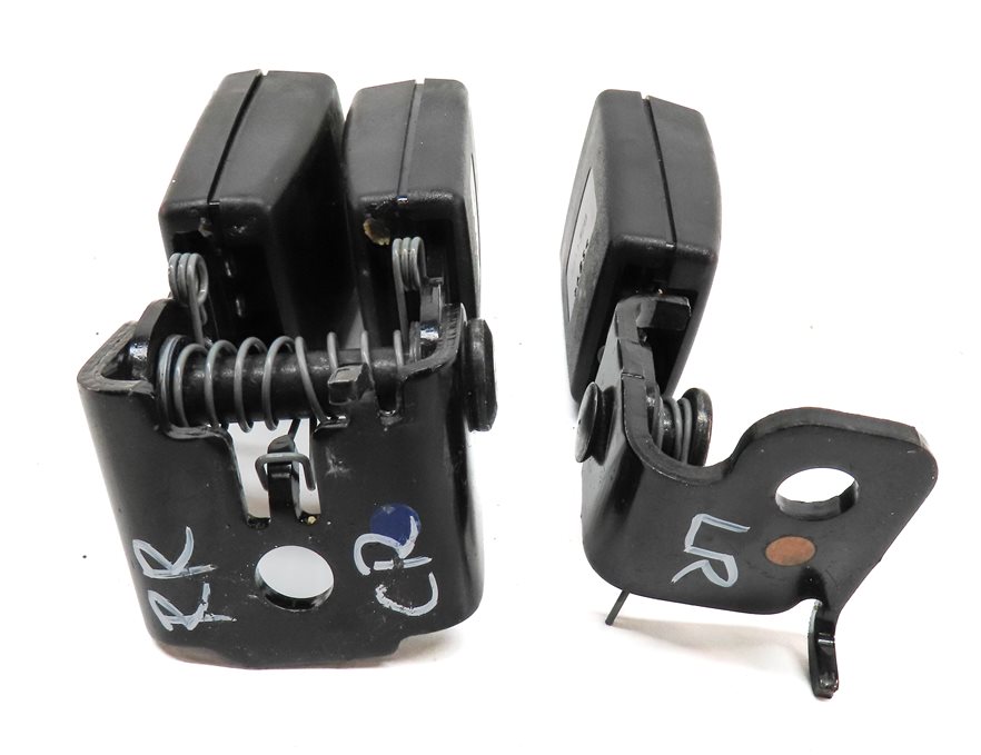 Thumbnail 10: 14 BMW X3 (F25) REAR LEFT CENTER RIGHT SEAT SEATBELT BUCKLE RECEIVER SET (BLACK)
