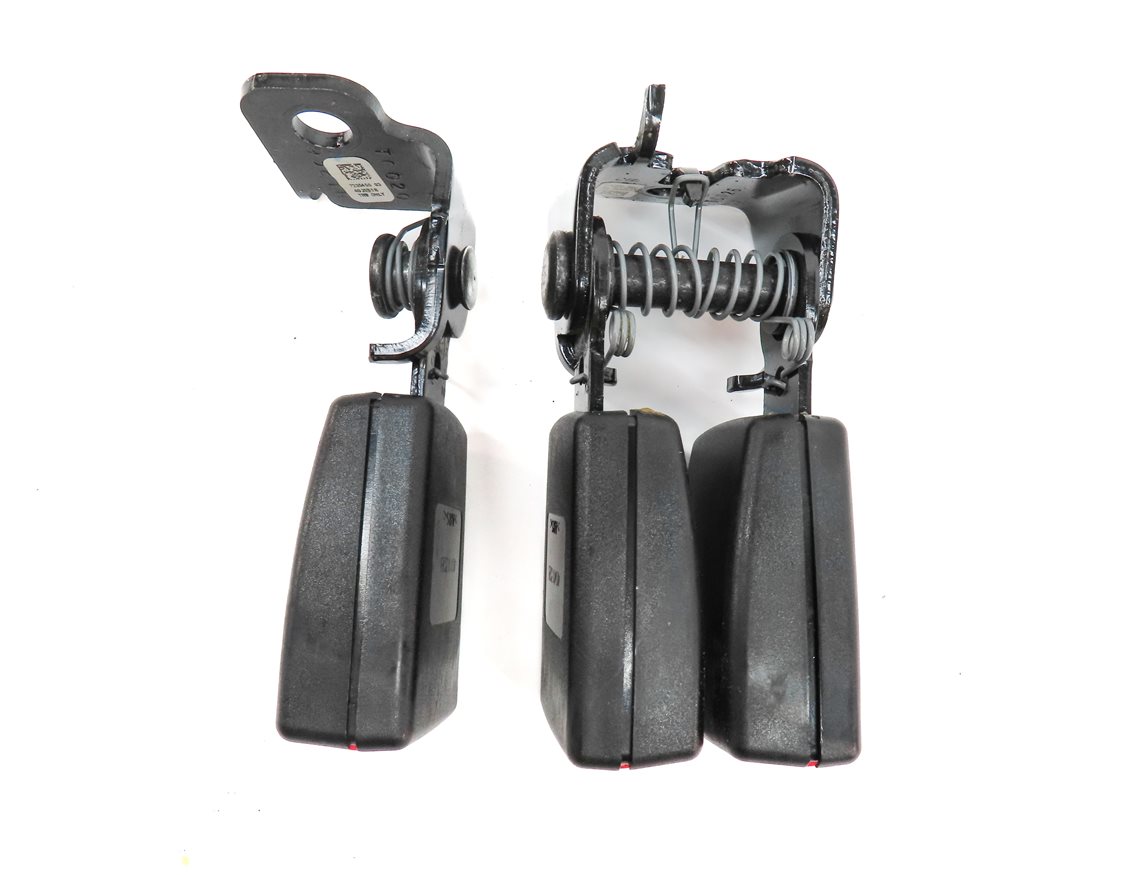 Thumbnail 4: 14 BMW X3 (F25) REAR LEFT CENTER RIGHT SEAT SEATBELT BUCKLE RECEIVER SET (BLACK)