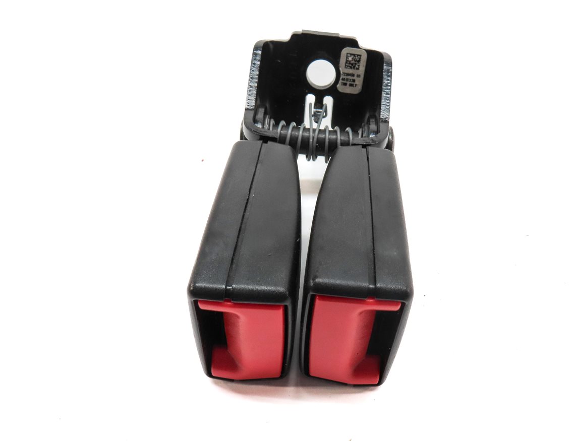 Thumbnail 9: 14 BMW X3 (F25) REAR LEFT CENTER RIGHT SEAT SEATBELT BUCKLE RECEIVER SET (BLACK)