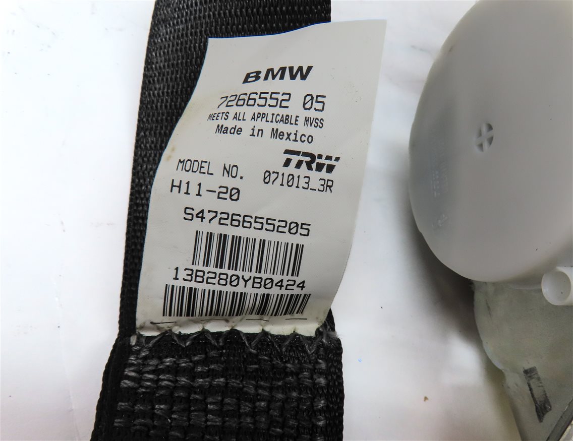 Thumbnail 7: 2014 BMW X3 (F25) REAR RIGHT SEAT SEATBELT BELT RETRACTOR (Black)