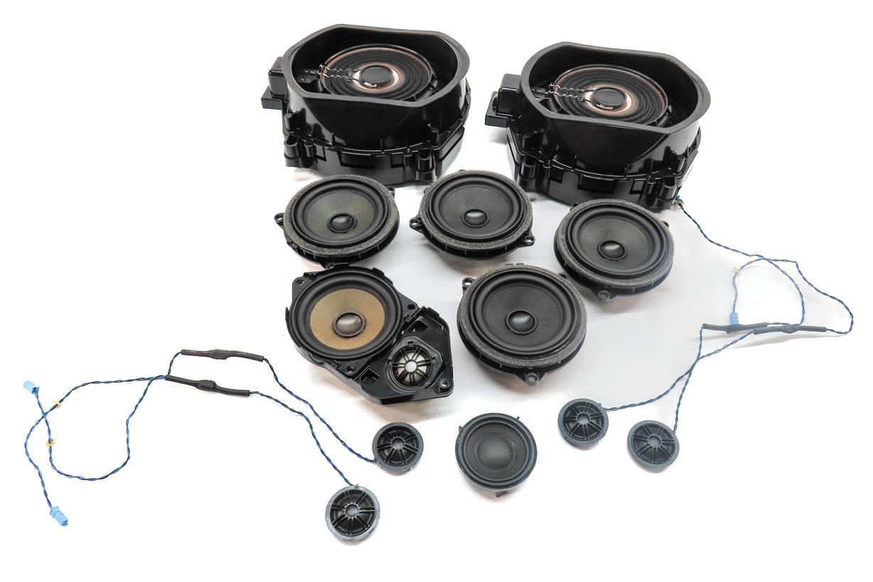 Thumbnail 2: 2014 BMW X3 (F25) STEREO AUDIO SOUND SYSTEM SPEAKER TWEETER SUBWOOFER SET/12
