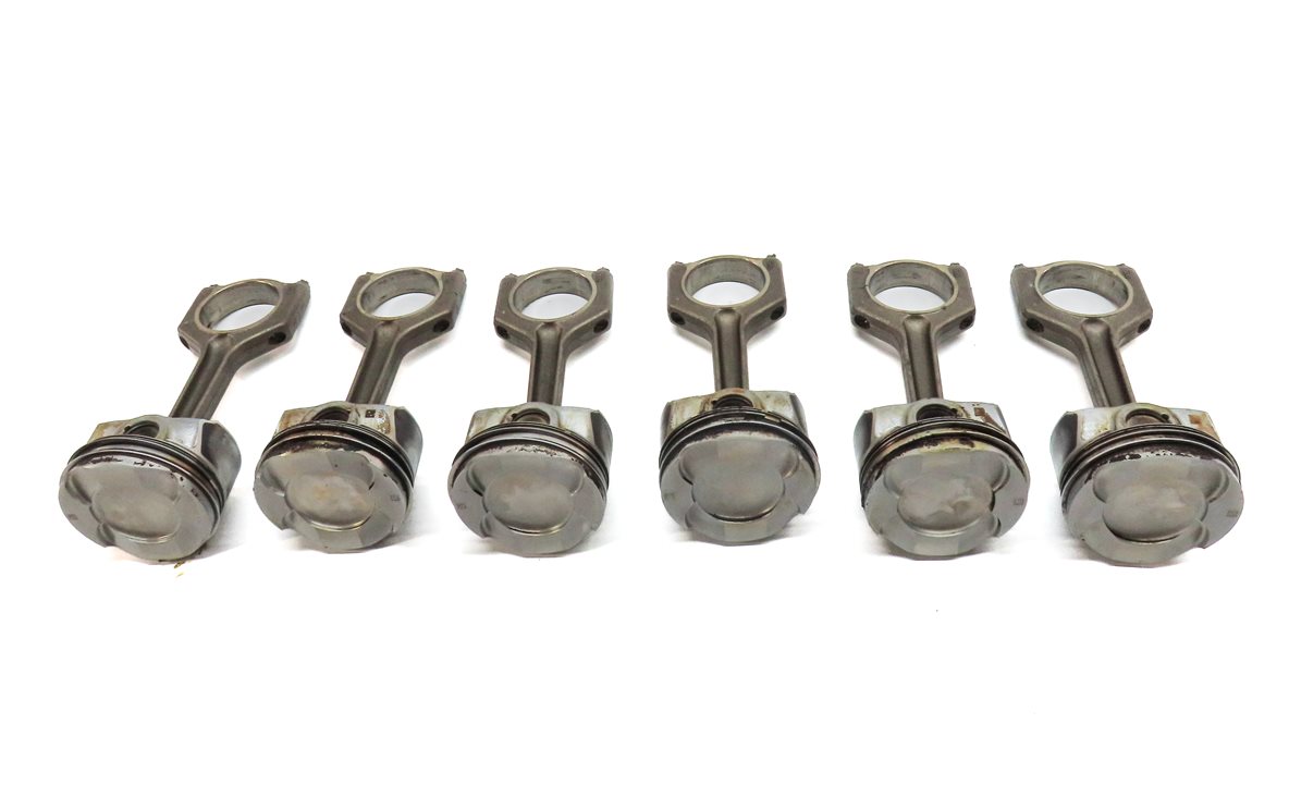 Thumbnail 2: 2010-2014 BMW 1/3/4/5/6/7/X1/X3/X5/X6 3.0L N55 TURBO ENGINE PISTON & ROD SET 6