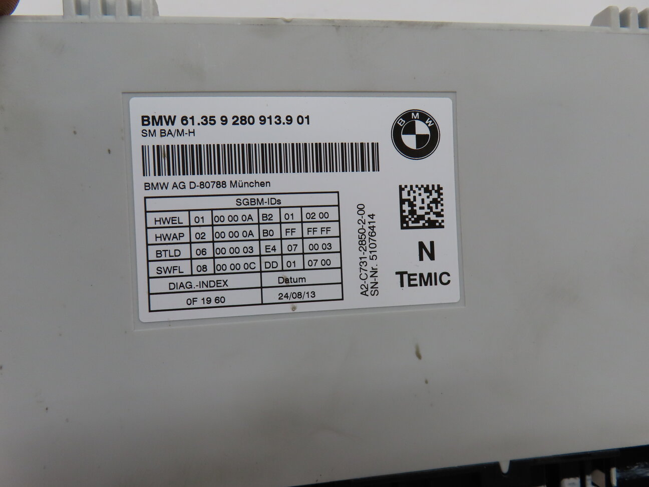 Thumbnail 4: 12-19 BMW 328i 335i 535i 550i 750i M5 M6 X3 X4 FRONT LEFT DRIVER SEAT MODULE