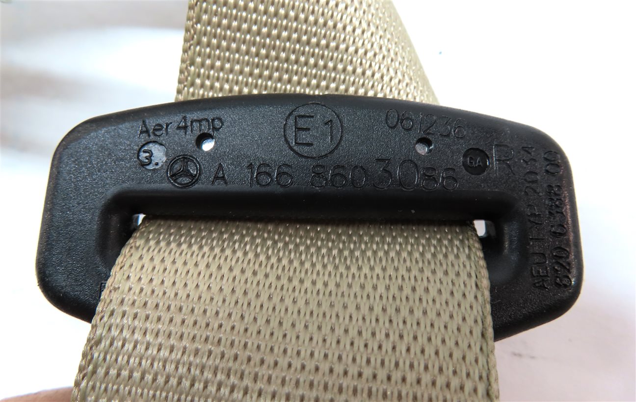 Thumbnail 5: 2012 MERCEDES ML550 (W166) REAR RIGHT SEAT SEATBELT BELT RETRACTOR (Beige)