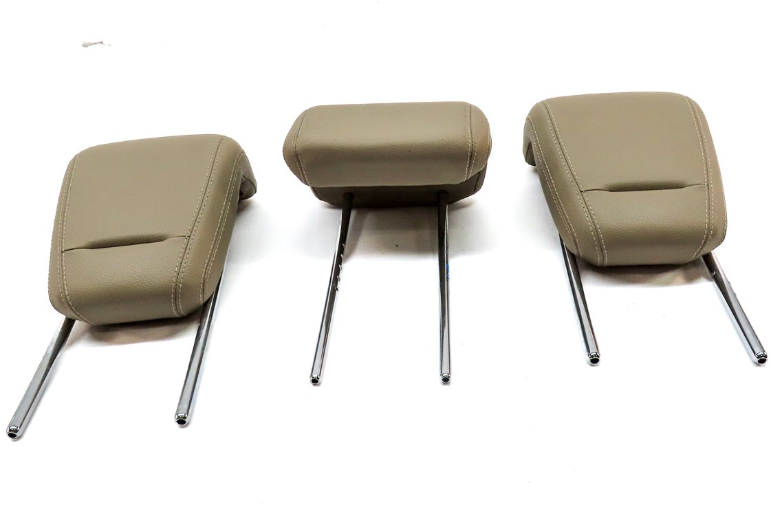 Thumbnail 2: 12-15 MERCEDES ML-CLASS (W166) REAR LEFT CENTER RIGHT SEAT HEADREST SET (Beige)
