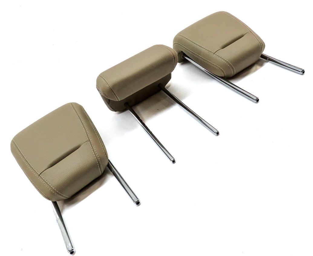 Thumbnail 3: 12-15 MERCEDES ML-CLASS (W166) REAR LEFT CENTER RIGHT SEAT HEADREST SET (Beige)