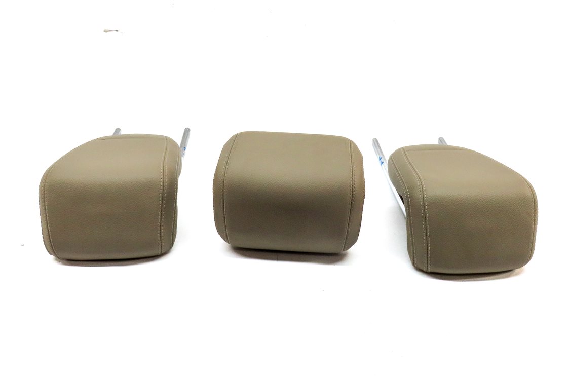 Thumbnail 4: 12-15 MERCEDES ML-CLASS (W166) REAR LEFT CENTER RIGHT SEAT HEADREST SET (Beige)