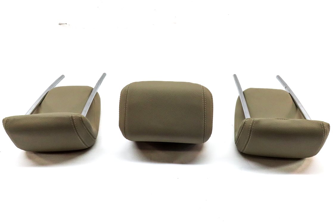 Thumbnail 5: 12-15 MERCEDES ML-CLASS (W166) REAR LEFT CENTER RIGHT SEAT HEADREST SET (Beige)