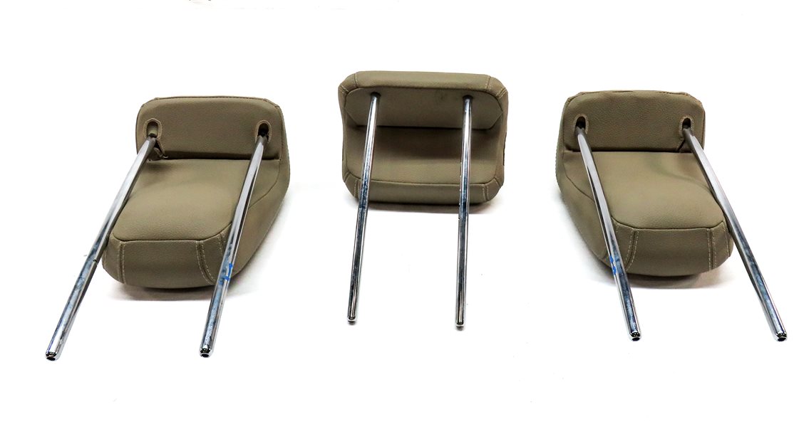 Thumbnail 6: 12-15 MERCEDES ML-CLASS (W166) REAR LEFT CENTER RIGHT SEAT HEADREST SET (Beige)