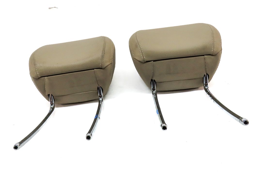 Thumbnail 2: 12-13 MERCEDES ML GL (X166 W166) FRONT LEFT & RIGHT SEAT HEADREST SET (BEIGE)
