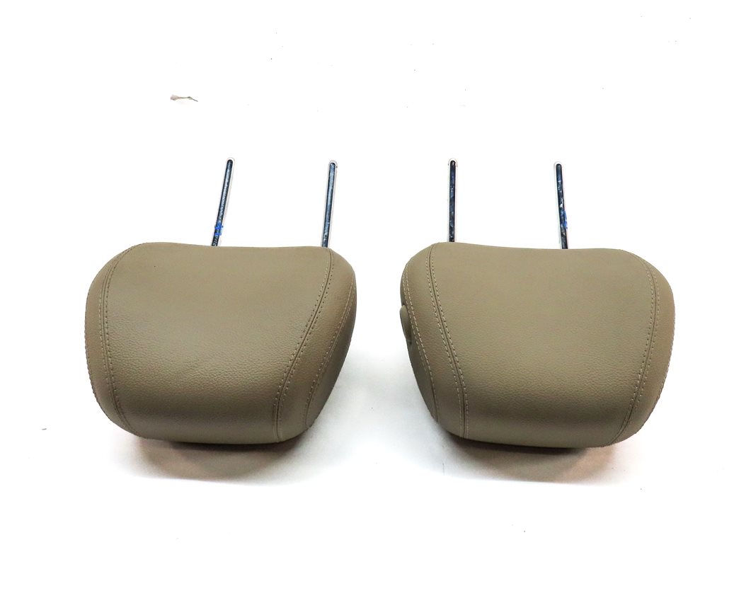 Thumbnail 4: 12-13 MERCEDES ML GL (X166 W166) FRONT LEFT & RIGHT SEAT HEADREST SET (BEIGE)