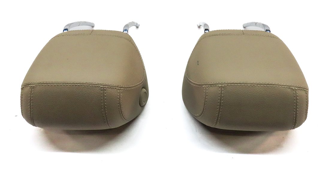 Thumbnail 5: 12-13 MERCEDES ML GL (X166 W166) FRONT LEFT & RIGHT SEAT HEADREST SET (BEIGE)