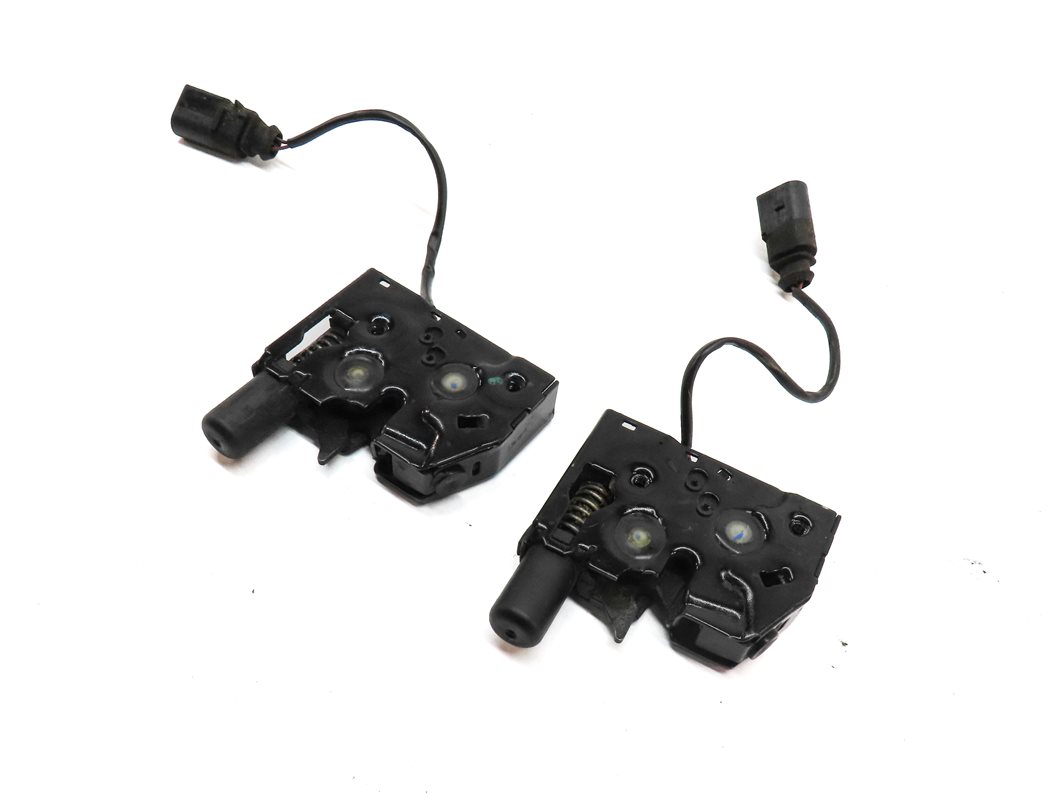 Thumbnail 1: 2012 AUDI A6 (C7) FRONT LEFT & RIGHT HOOD BONNET LID LATCH ACTUATOR SET/2