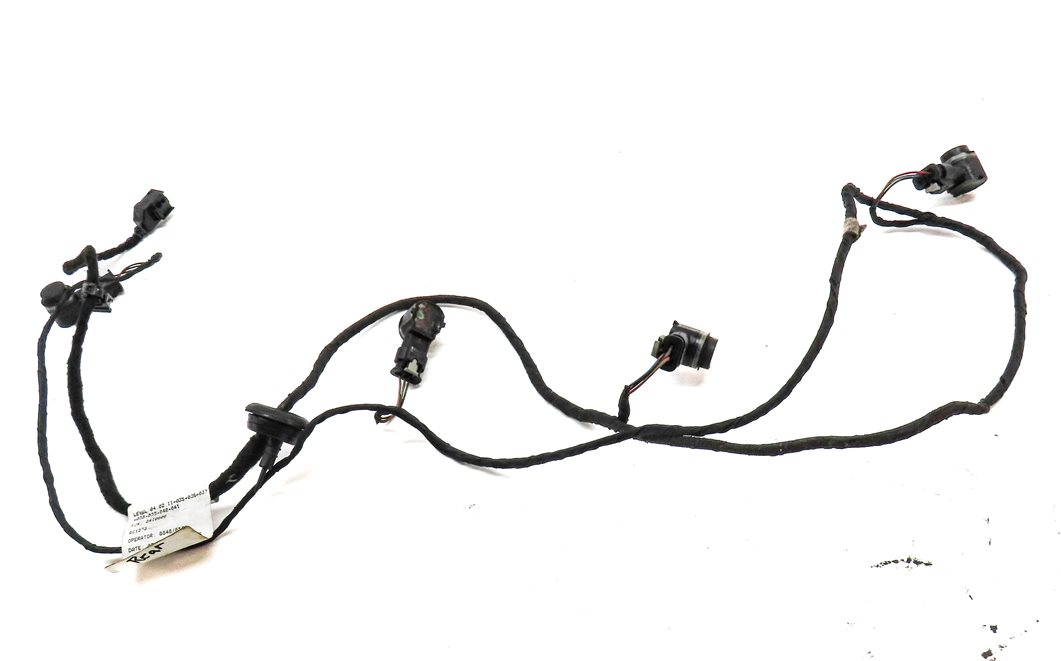 Thumbnail 2: 12 AUDI A6 C7 REAR PARK ASSIST PDC DISTANCE CONTROL SENSOR SET w/HARNESS (Black)