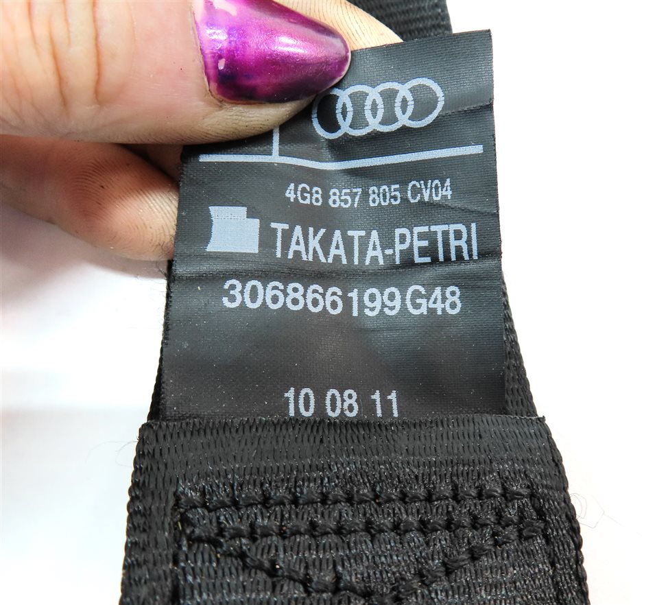 Thumbnail 5: 2012 AUDI A6 (C7) REAR RIGHT SEAT SEATBELT BELT RETRACTOR (Black)