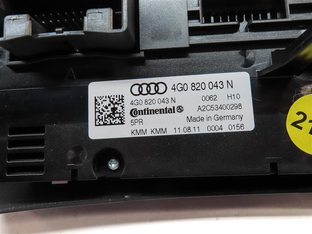 Thumbnail 6: 12-15 AUDI A6 S6 A7 S7 (C7) FRONT HEATER A/C TEMPERATURE CONTROL (HEATED SEAT)