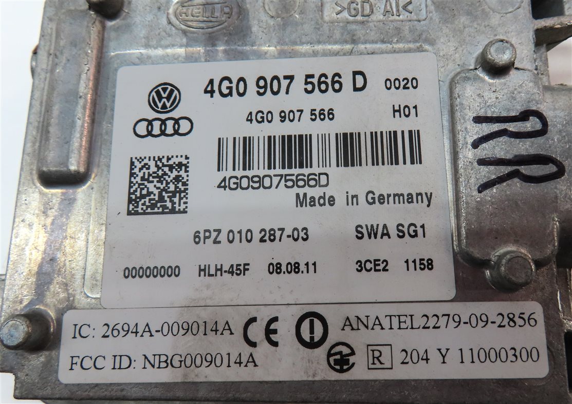 Thumbnail 4: 2012-2015 AUDI A6 S6 (C7) RIGHT PASSENGER REAR BLIND SPOT ALERT MODULE (MASTER)