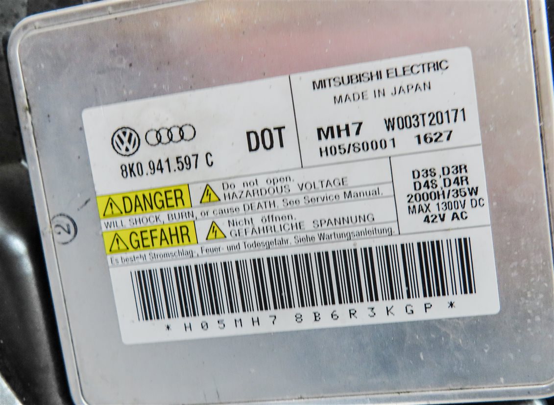 Thumbnail 7: 12-15 AUDI A6 (C7) LEFT FRONT DRIVER XENON HID HEADLIGHT LIGHT LAMP (NON AFS)