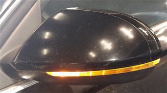 Thumbnail 10: 12-13 AUDI A6 C7 LEFT P-FOLD HEAT MEM BLIND SPOT DOOR MIRROR HOUSING (Black)