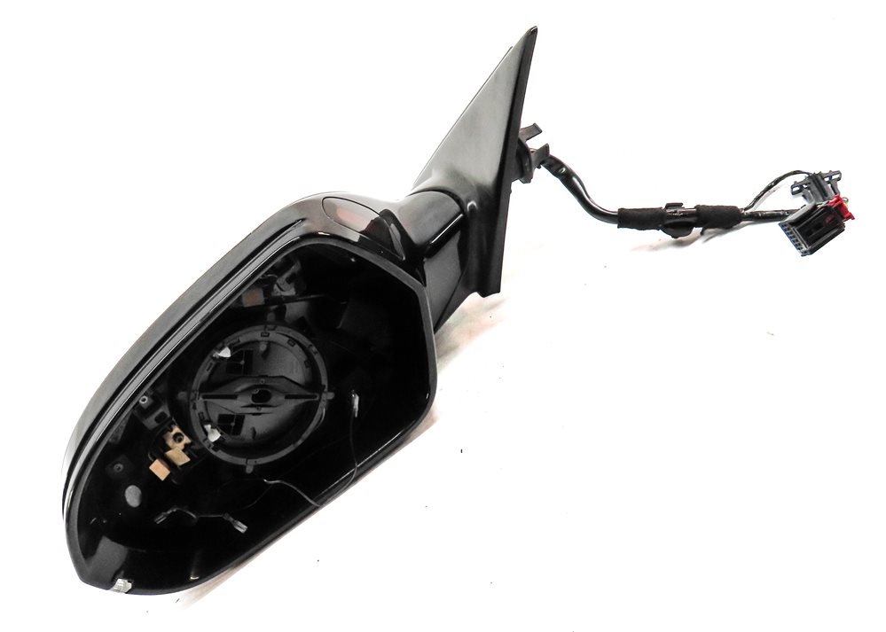 Thumbnail 3: 12-13 AUDI A6 C7 LEFT P-FOLD HEAT MEM BLIND SPOT DOOR MIRROR HOUSING (Black)