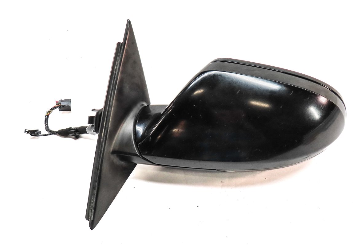 Thumbnail 5: 12-13 AUDI A6 C7 LEFT P-FOLD HEAT MEM BLIND SPOT DOOR MIRROR HOUSING (Black)