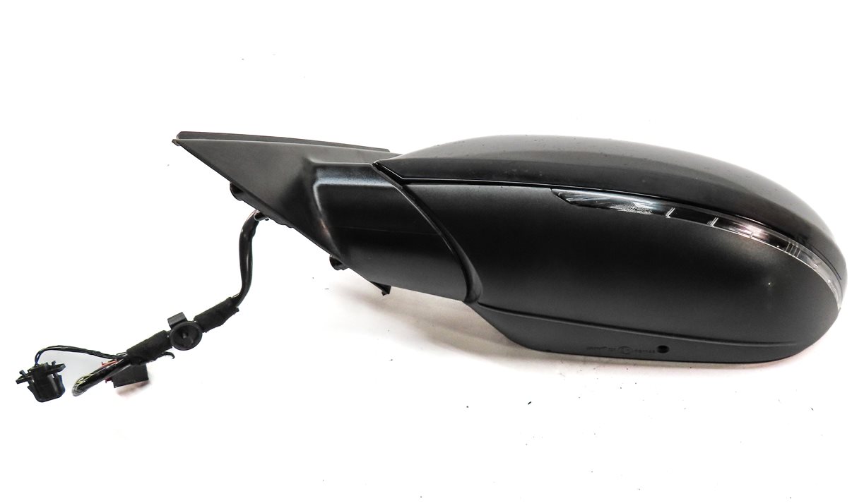 Thumbnail 6: 12-13 AUDI A6 C7 LEFT P-FOLD HEAT MEM BLIND SPOT DOOR MIRROR HOUSING (Black)