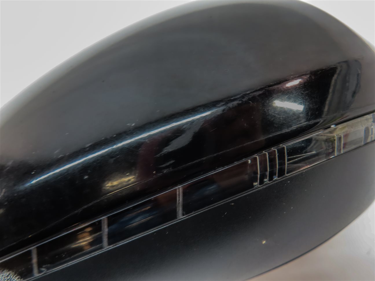 Thumbnail 8: 12-13 AUDI A6 C7 LEFT P-FOLD HEAT MEM BLIND SPOT DOOR MIRROR HOUSING (Black)