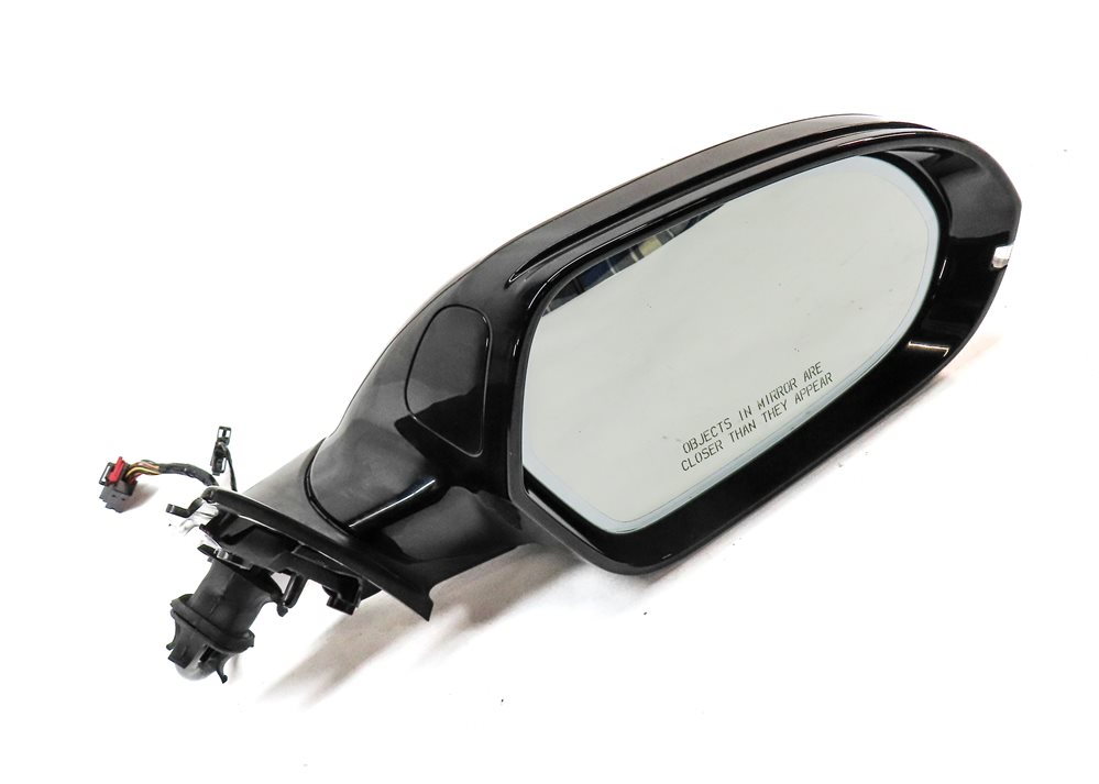Thumbnail 3: 12-13 AUDI A6 (C7) RIGHT P-FOLD HEAT MEMORY BLIND SPOT DOOR MIRROR(Black)