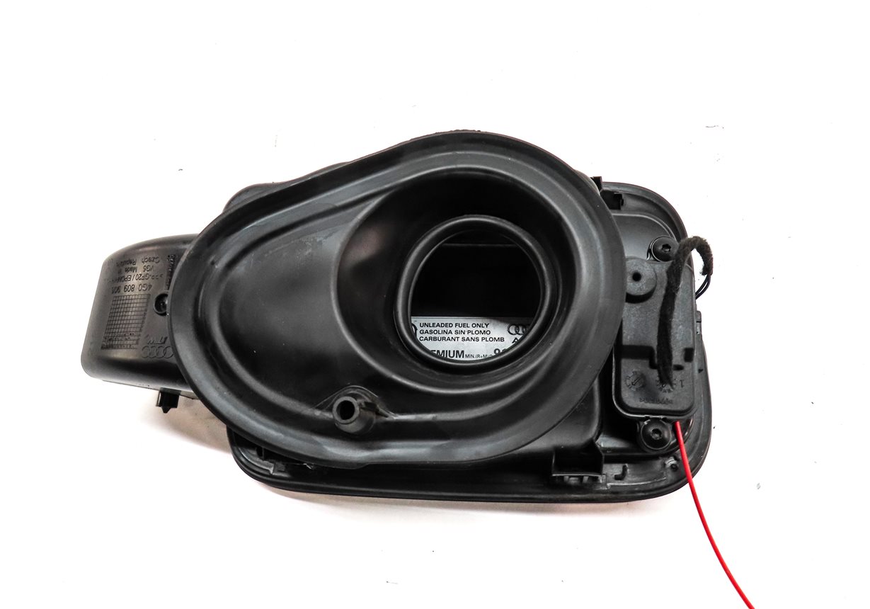 Thumbnail 5: 2012-2018 AUDI A6 S6 (C7) FUEL TANK DOOR LID COVER TRIM w/ HOUSING (Black)