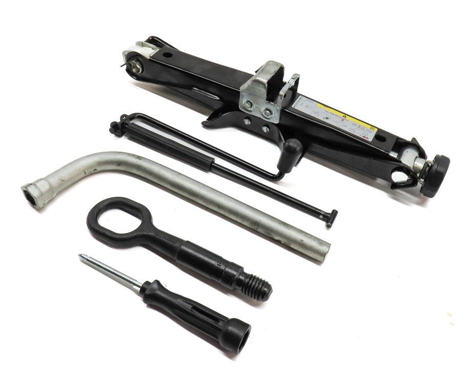 Thumbnail 1: 2009-2017 AUDI A4 S4 A5 S5 (B8 8K 8T) SPARE TIRE JACK WRENCH TOOL KIT SET