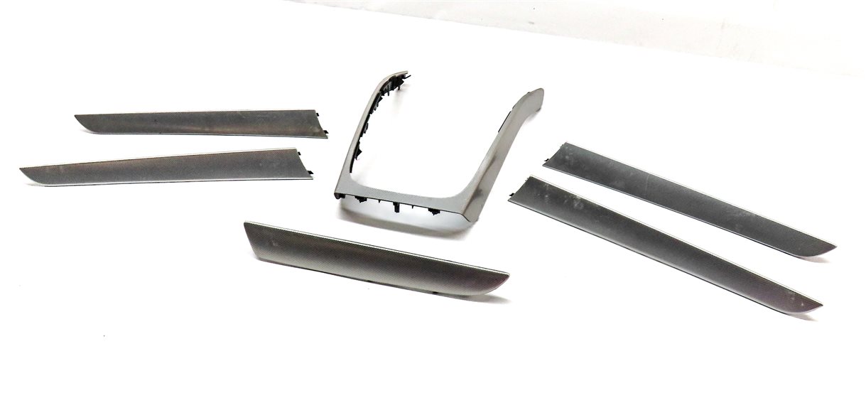 16 AUDI A4 (B8 8K) INTERIOR DASH CENTER CONSOLE FRONT/REAR DOOR TRIM SET(Trigon)