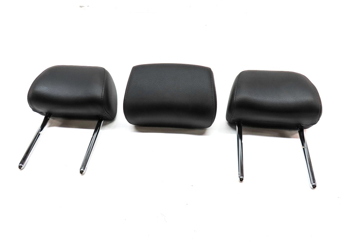 Thumbnail 2: 13-16 A4 S4 12-18 A6 S6 C7 B8 REAR LEFT RIGHT CENTER SEAT HEADREST SET/3 (Black)